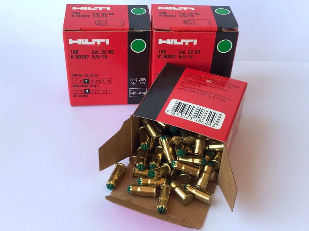 Патроны монтажные HILTI (зеленые)